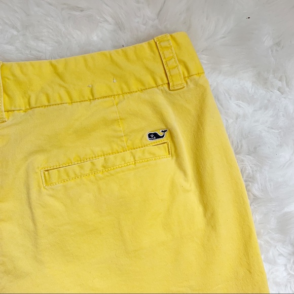 Vineyard Vines women’s Washed Dayboat Shorts sunshine yellow size 00 stretch - Picture 2 of 5